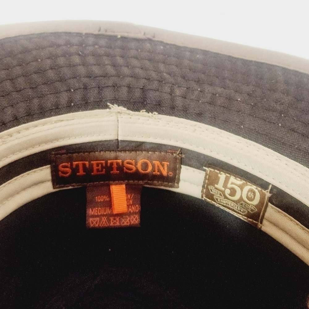 STETSON 150th Aniversary Cotton Safari Style Hat Size Medium - Picture 9 of 9